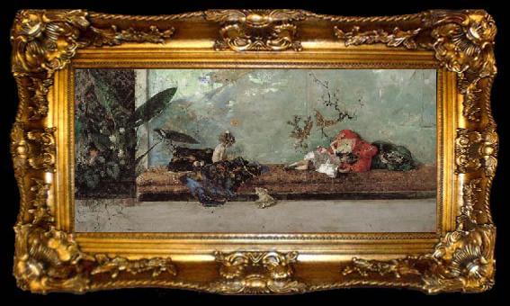 framed  Marsal, Mariano Fortuny y The Artist